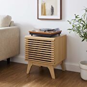 Vinyl record display stand in oak main photo