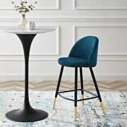 Fabric counter stools - set of 2 in azure main photo
