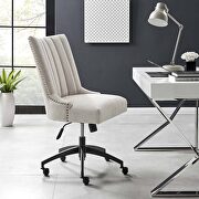 Empower F (Beige) Channel tufted fabric office chair in black beige
