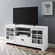 Contemporary design TV stand in white main photo