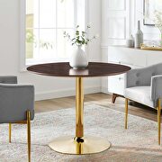 Dining table in gold cherry walnut main photo