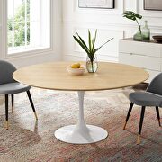 Dining table in white natural