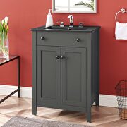 Nantucket 24 (Gray Black) Bathroom vanity in gray black