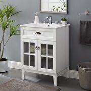Bathroom vanity cabinet in white main photo