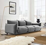 Copious (Gray) Performance velvet sofa in gray