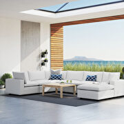 7-piece sunbrella® outdoor patio modular sectional sofa in white main photo