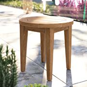 Brisbane ST Natural finish teak wood outdoor patio side table