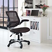Edge M (Brown) Mesh office chair in brown
