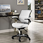Vinyl office chair in white main photo