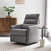 Etta (Gray) Soft fabric lounge chair