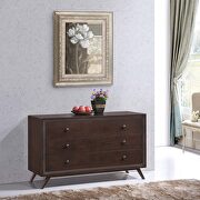Wood dresser in cappuccino
