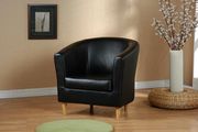 Elegant black leather chair main photo