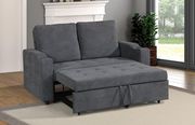 Charcoal gray sleeper / convertible sofa main photo