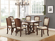 P2398-I Family size dining table in cherry finish