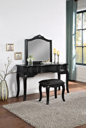 Black vanity + stool set in royal style main photo