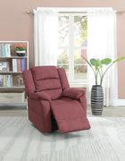 Power lift recliner chair in paprika red velvet main photo