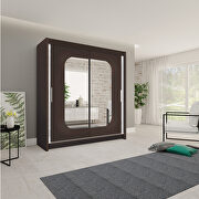 80-inch sliding mirrored doors wardrobe/closet main photo