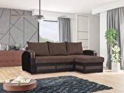 Brown two-toned sleeper sofa w/ storage main photo