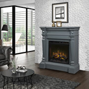 Dimplex electric fireplace mantel with logs main photo