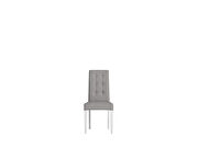 Gray & white contemporary dining chair main photo