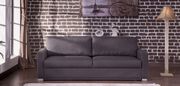 3-seater gray fabric sofa bed w/ storage main photo
