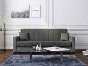 Versatile sofa / sofa bed in gray fabric main photo