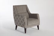 Accent gray fabric casual style chair main photo