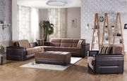Troy brown modern sectional w/ storage/bed main photo
