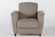 Storage living room chair / sofa bed in brown main photo