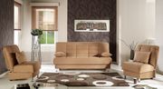 Modern affordable brown fabric sleeper sofa bed main photo