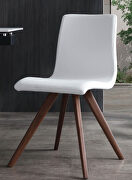 Olga dining chair white faux leather main photo
