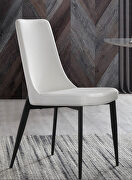 Luca (White) Luca dining chair white faux leather