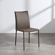 Candance dining chair taupe leather main photo
