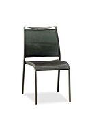Aloha indoor/outdoor dining chair gray aluminium frame