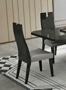 Los angeles dining chair high gloss gray