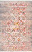 Decorative polyester ornate rug in multicolor finish main photo