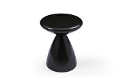 Black metal structure side table main photo