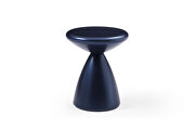 Navy blue metal structure side table main photo