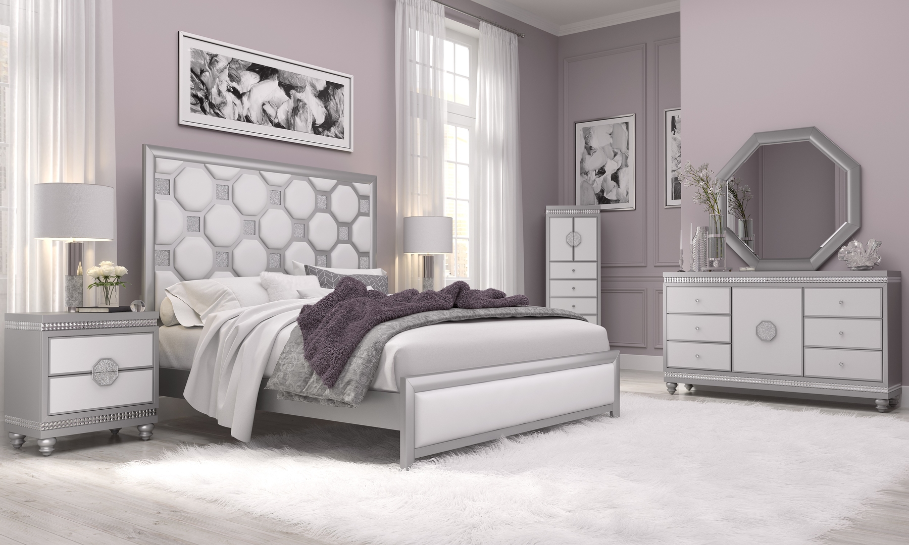 Kylie Queen Size Bed kylie Global Furniture USA Modern Beds | Comfyco ...