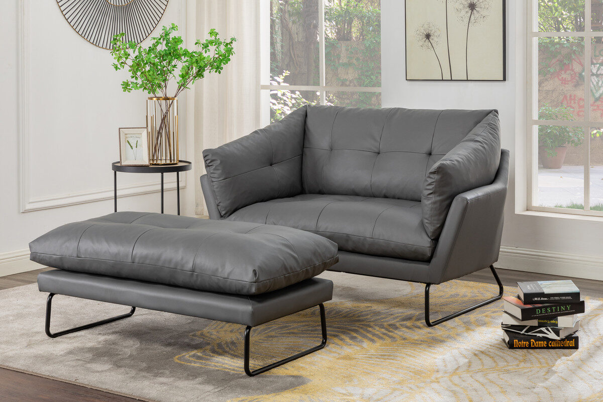 La Spezia W888 Gray L Loveseat B061S00257 | Comfyco